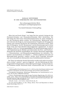 Soziale Netzwerke in der Demokratie des Grundgesetzes