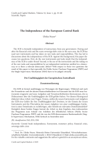 The Independence of the European Central Bank