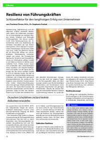 Resilienz von Führungskräften