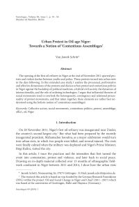 Urban Protest in Oil-age Niger: Towards a Notion of ‘Contentious Assemblages’