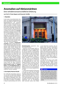 Anomalien auf Aktienmärkten