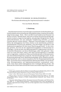 Verwaltungskrise im Migrationsfeld