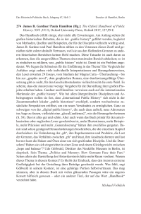 James B. Gardner / Paula Hamilton (Hg.): The Oxford Handbook of Public History