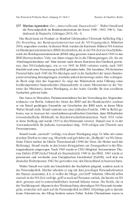 Markus Apostolow: Der „immerwährende Staatssekretär“. Walter Strauß und die Personalpolitik im Bundesministerium der Justiz 1949–1963