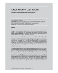 Green Finance: Case Studies