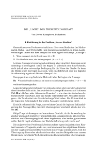 Die „Logik“ der Überzeugungskraft