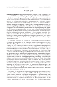 Birgit Aschmann (Hg.): Durchbruch der Moderne? Neue Perspektiven auf das 19. Jahrhundert