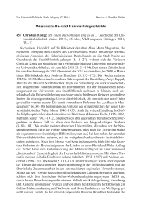 Christian König: Mit einem Bücherhaufen fing es an ... Geschichte der Universitätsbibliothek
Mainz