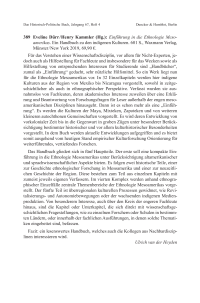 Eveline Dürr/Henry Kammler (Hg.): Einführung in die Ethnologie Mesoamerikas. Ein Handbuch zu den indigenen Kulturen