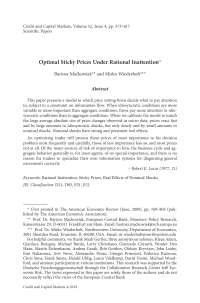 Optimal Sticky Prices Under Rational Inattention