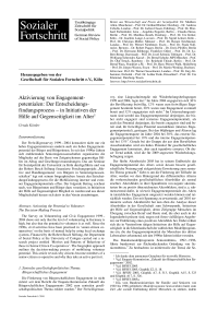 Aktivierung von Engagementpotentialen: Der Entscheidungsfindungsprozess – in Initiativen der Hilfe auf Gegenseitigkeit im Alter