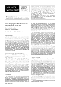 Der Übergang von Arbeitslosenhilfeempfängern in das SGB II: Eine empirische Analyse anhand von Befragungsdaten