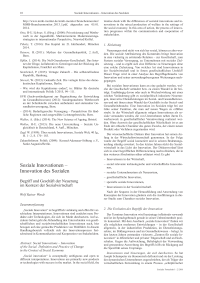 Soziale Innovationen – Innovation des Sozialen