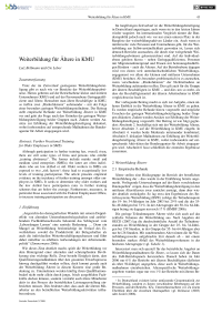Weiterbildung für Ältere in KMU