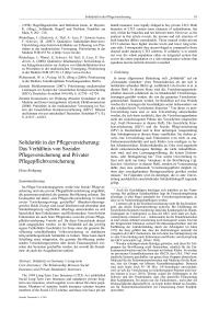 Solidarität in der Pflegeversicherung: Das Verhältnis von Sozialer Pflegeversicherung und Privater Pflegepflichtversicherung