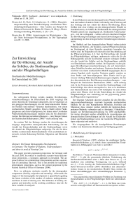 Zur Entwicklung der Bevölkerung, der Anzahl der Schüler, der Studienanfänger und der Pflegebedürftigen: Stochastische Modellrechnungen für Deutschland bis 2050