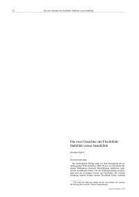 Die zwei Gesichter der Flexibilität: Stabilität versus Instabilität
