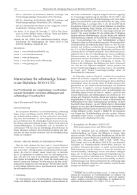 Mutterschutz für selbständige Frauen in der Richtlinie 2010 / 41 / EU. Zur Problematik der Angleichung von Rechten sozialer Sicherheit zwischen abhängiger und selbständiger Erwerbsarbeit