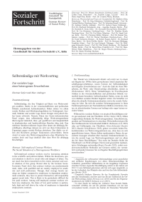 Selbstständige mit Werkvertrag. Zur sozialen Lage einer heterogenen Erwerbsform