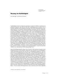 Messung von Nachhaltigkeit