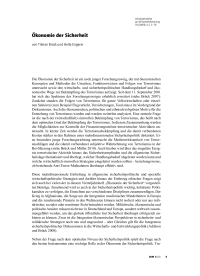 Ökonomie der Sicherheit