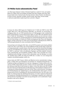 25 Wellen Sozio-oekonomisches Panel