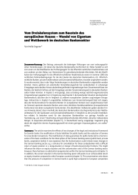 Vom Dreisäulensystem zum Baustein des europäischen Hauses – Wandel von Eigentum und Wettbewerb im deutschen Bankensektor