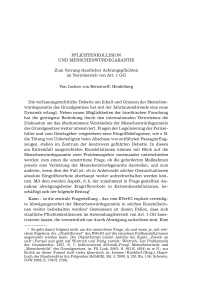 Pflichtenkollision und Menschenwürdegarantie. Zum Vorrang staatlicher Achtungspflichten im Normbereich von Art. 1 GG