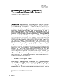 Ostdeutschland 20 Jahre nach dem Mauerfall: Was war und was ist heute mit der Wirtschaft?
