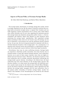 Aspects of Payout Policy of German Savings Banks