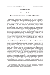 Kolonialgeschichte Westafrikas – Exempel für Globalgeschichte