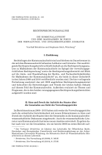 Die Kommunalaufsicht und ihre Maßnahmen im Fokus der verwaltungs- und zivilgerichtlichen Judikatur
