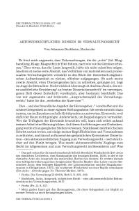 Aktionenrechtliches Denken im Verwaltungsrecht