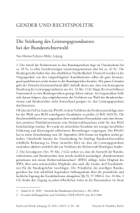 Die Stärkung des Leistungsgrundsatzes bei der Bundesrichterwahl