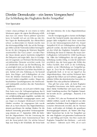 Direkte Demokratie – ein leeres Versprechen?