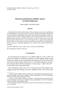 Financial and Monetary Stability Aspects of Global Stablecoins
