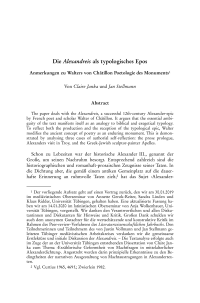 Die Alexandreis als typologisches Epos