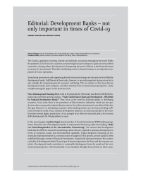 Editorial: Development Banks – not only important in times of Covid-19