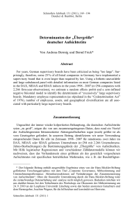 Determinanten der "Übergröße„ deutscher Aufsichtsräte