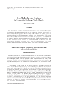Cross-Market Investor Sentiment in Commodity Exchange-Traded Funds