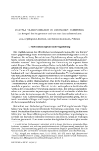Digitale Transformation in deutschen Kommunen