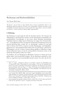 Rechtsstaat und Rechtswirklichkeit