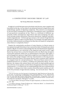 A Constructivist Discourse Theory of Law