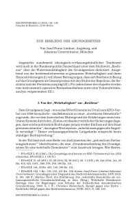 Zur Resilienz des Grundgesetzes