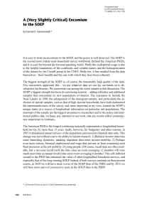 A (Very Slightly Critical) Encomium to the SOEP