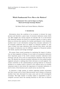 Which Fundamental News Moves the Markets? – Fundamental News and its Impact on Equity, Bond and Foreign Exchange Markets