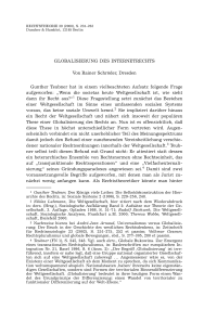 Globalisierung des Internetrechts