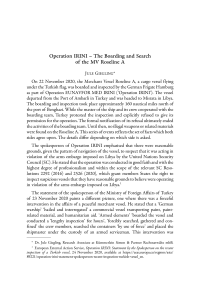 Operation IRINI – The Boarding and Search of the MV Roseline A