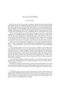 Memories of Jost Delbrück