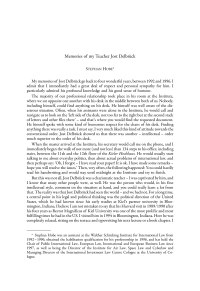 Memories of my Teacher Jost Delbrück